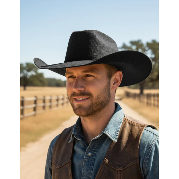 Chapeu Pralana Cross Cotton Aba 12 Preto