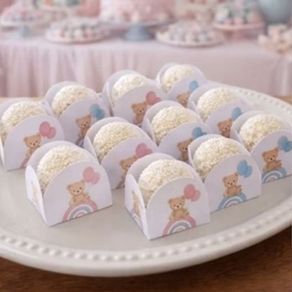 ENVIO IMEDIATO - Kit Forminhas Chá Revelação - Decoração Chá Revelação em Oferta na Shopee