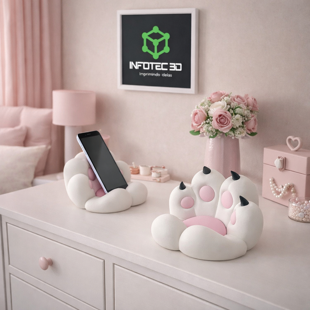Suporte Para Celular Estilo Pata De Gato em Oferta na Shopee