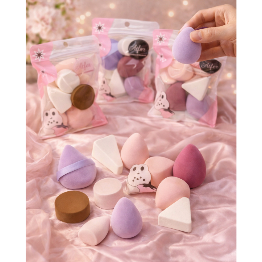 Kit 6 Esponjas Coloridas de Maquiagem Para Base e Corretivo em Oferta na Shopee