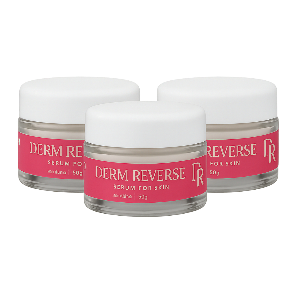 Kit 3 frascos Derm Reverse Para Dermatite Controlada e Alergias