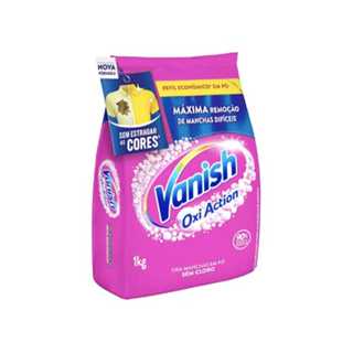 Vanish Tira Manchas em Pó OXI Action 1 kg - Elimina Manchas, Remove Odores, Revitaliza Cores em Oferta na Shopee
