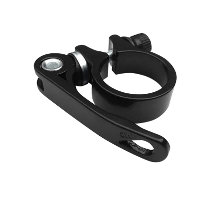 Abraçadeira De Selim C/ Blocagem Calypso Aluminio 34.9mm Preta.