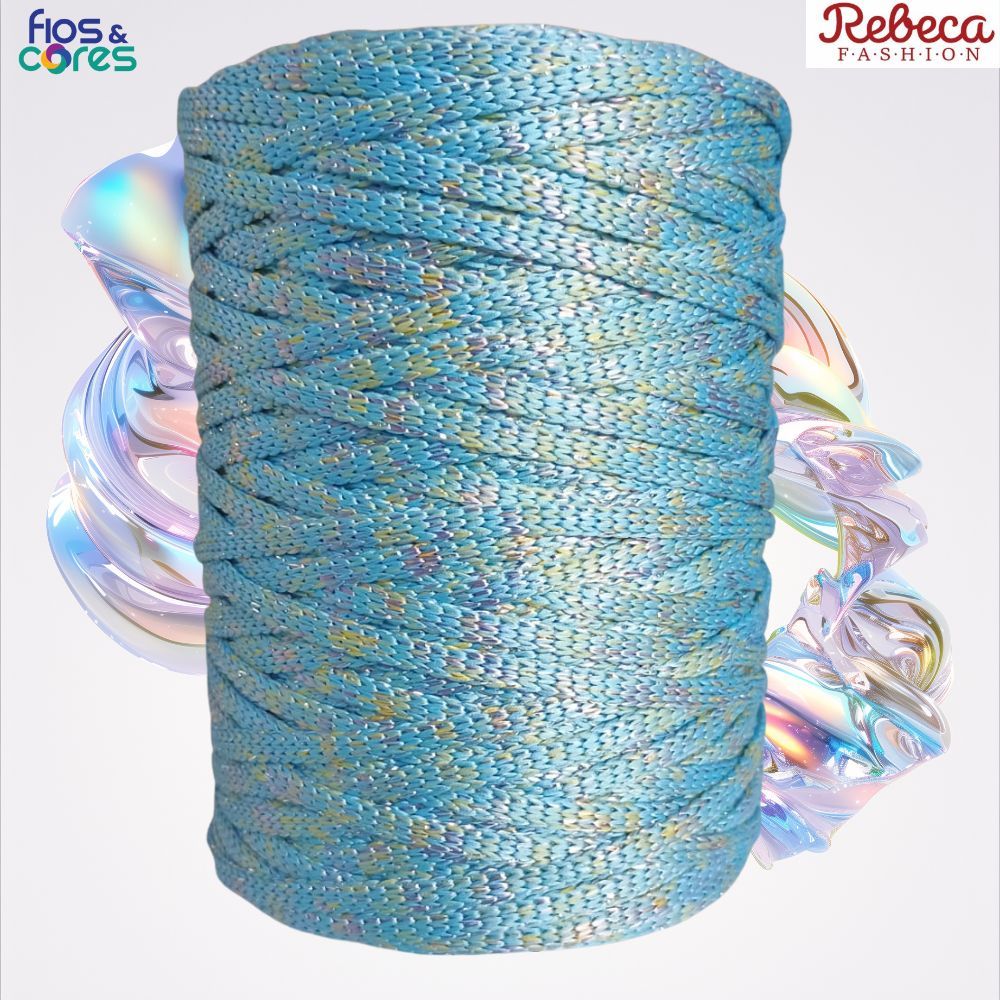 Fio Náutico 100% Poliéster Crochê Macramê Rebeca Fashion 5mm 500g com Cores Vibrantes
