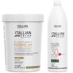 Pó Descolorante Itallian Premium 400g + Ox 30 Volumes