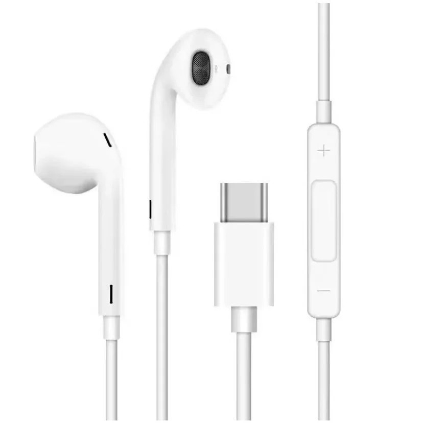 Fone de ouvido com fio Tipo C (USB-C) Fone Compativel iPhone 15 iPhone 16 e Android em Oferta na Shopee