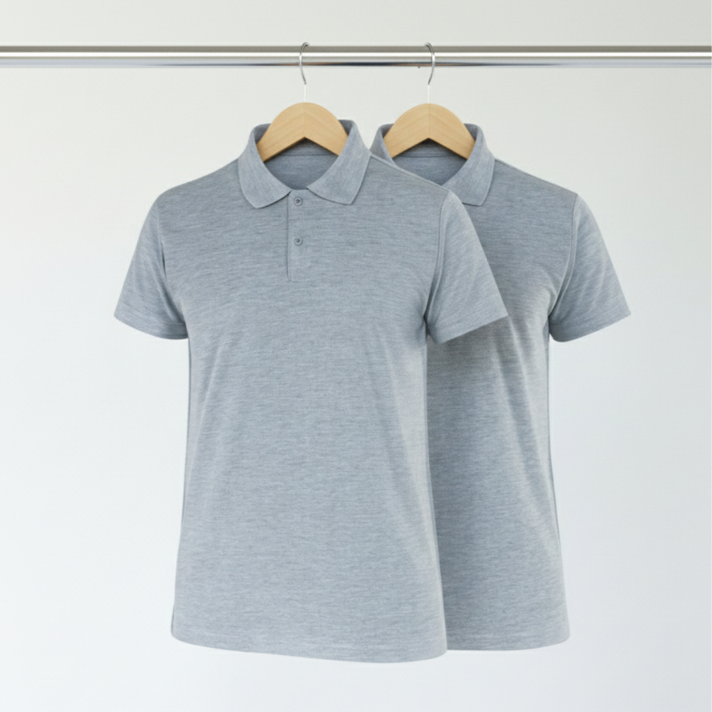 Kit 2 camisa Polo Masculina Para uso do Dia a dia camiseta premium Piquet Poliéster Viscose