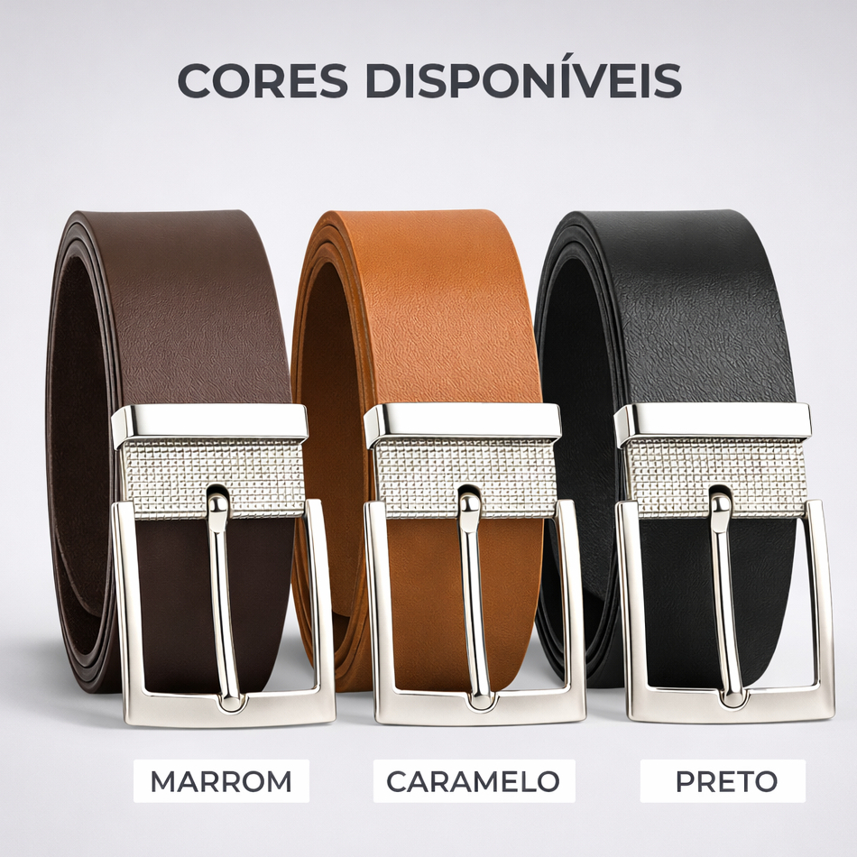 Cinto Masculino Couro Rock 125/150 CM - Fivela Removível NÍQUEL Correia Ajustável em Oferta na Shopee