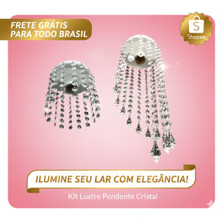 Lustre Plafon 2 lustres decor. - Sala - Quarto - Banheiro - Max Brilho