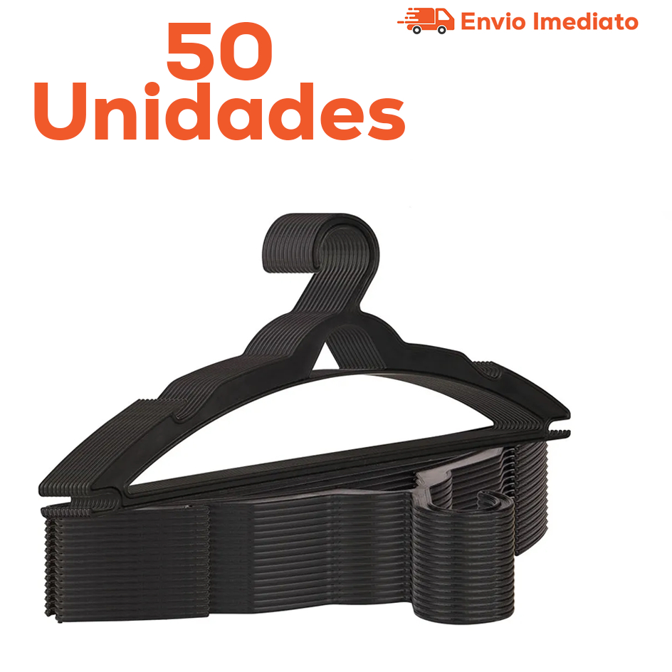 Cabides Adultos Premium 50 Unidades Organizador De Roupas - Envio Imediato em Oferta na Shopee