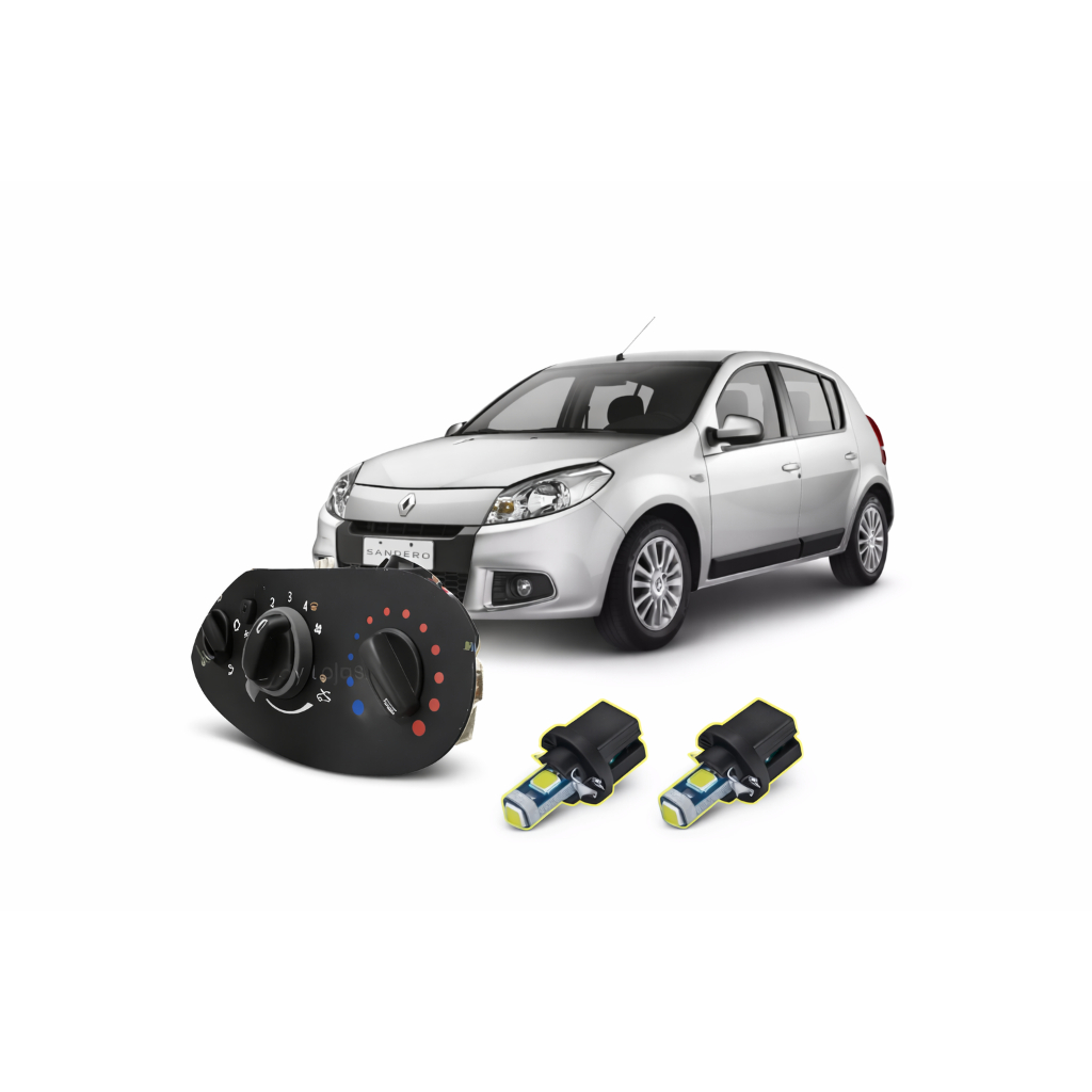 LÂMPADA LED T5 B8 DO AR PARA RENAULT DUSTER CAPTUR CLIO LOGAN SANDEIRO em Oferta na Shopee