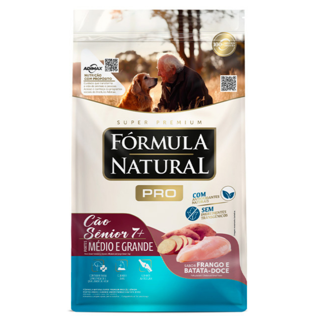 Ração Formula Natural Pró Para Cães Sênior Médio E Grande 15kg