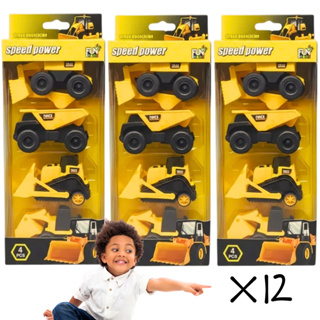 Kit 12 Carrinhos de Construção Brinquedo Trator Escavadeira Com Fricção Carrinhos Coleção Atacado em Oferta na Shopee