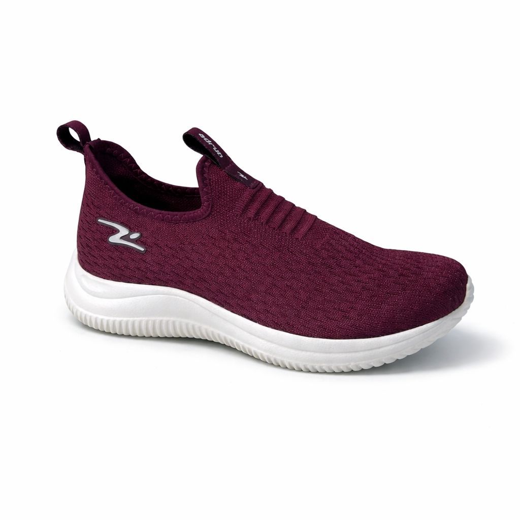 Tênis Adrun Slip On Bordô Confortável Leve Casual para o Dia a Dia