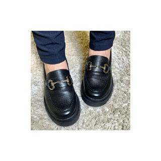 Mocassim Feminino Feito Em Couro Legitimo Original com Sola Tratorada Antiderrapante