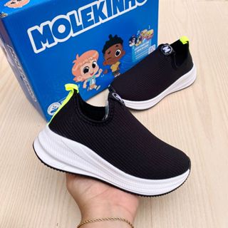 Tênis Infantil Menino Molekinho Calce Fácil Leve Casual Esportivo Volta Aulas Escola Confortável em Oferta na Shopee