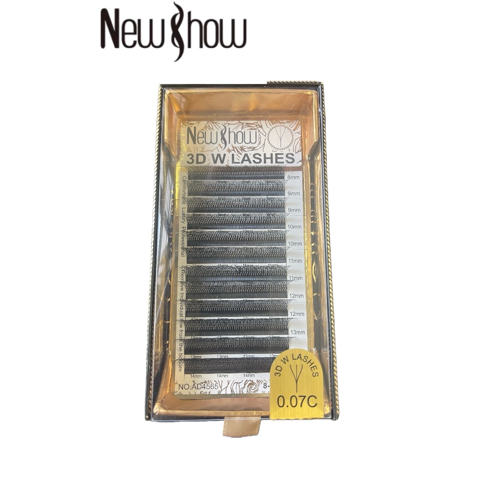 New Show Cílios 3D W LASHES/C/D/DD Extensão  Postiços Alongamento Novidade Volume Maquiagem Híbrida12Fileiras/Bandeja em Oferta na Shopee