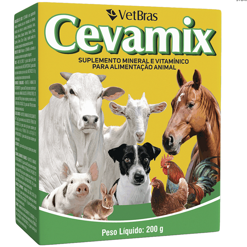 Cevamix 200g Vetbras – Vitaminas para Todos os Animais | Fortalece e Estimula Crescimento