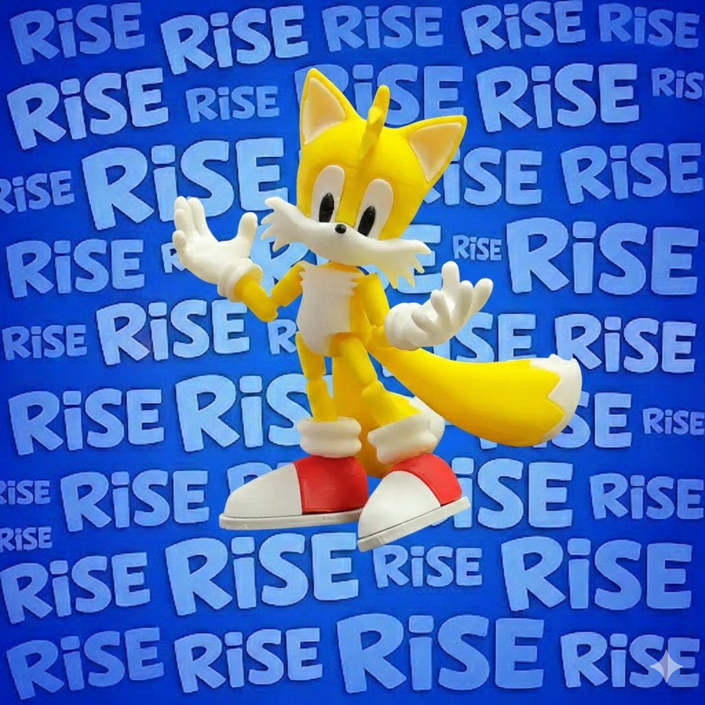 SONIC TAILS boneco articulado pc gamer ps5 ps4 xbox brinquedo decoração imediato impressao 3d