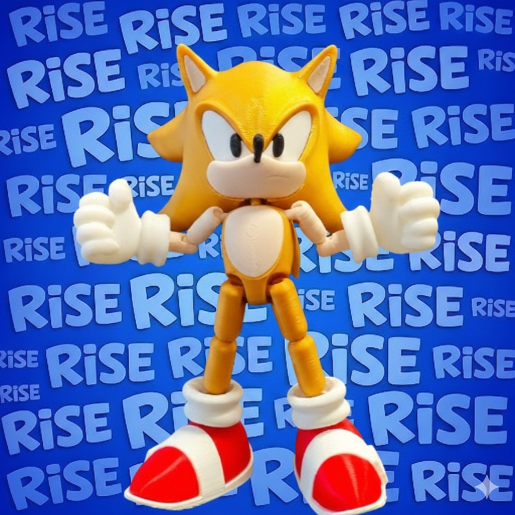 Boneco SUPER Sonic dummy 13 brinquedo articulado imediato gamer geek PS5 PS4 playstation xbox