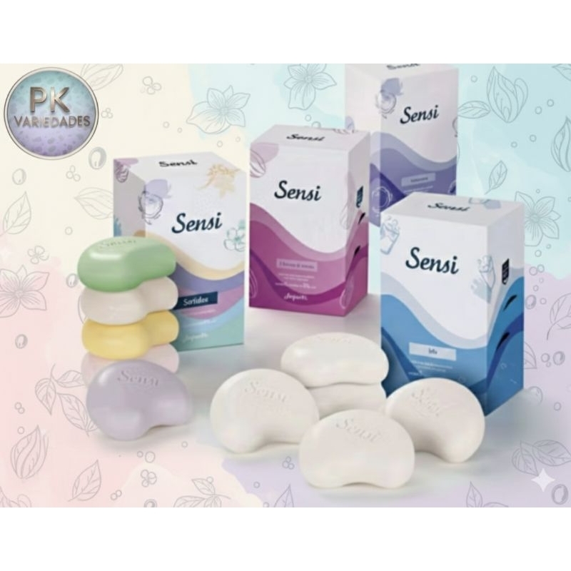 1 KIT 5 SABONETES, 2 KITS 5 SABONETES OU 3 KITS 5 SABONETES VARIADOS SENSI JEQUITI 5X80G CADA