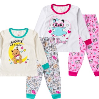 Kit 2 Pijamas Infantil Menina Feminino Algodão Inverno em Oferta na Shopee