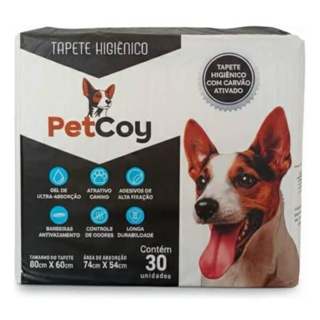 Tapete Higiênico para Cães Super Absorvente com Carvão Ativado 30 Unidades Descartável Anti Odor em Oferta na Shopee