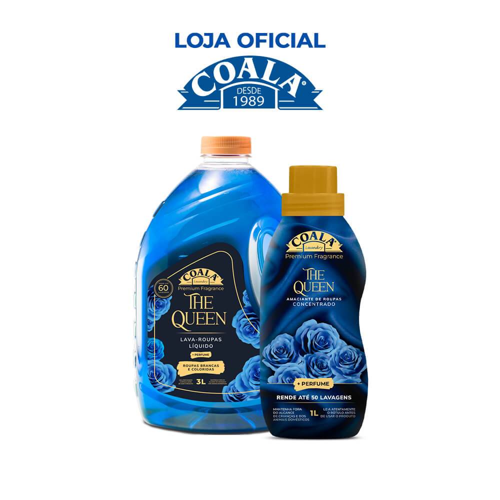 Kit Coala Laundry The Queen - 1 lava Roupas 3L +1 Amaciante1L em Oferta na Shopee