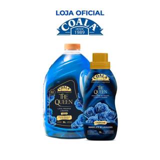 Kit Coala Laundry The Queen - 1 lava Roupas 3L + 1 Amaciante 1L