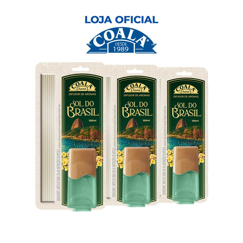 Kit 3 Difusores Coala - Sol do Brasil em Oferta na Shopee