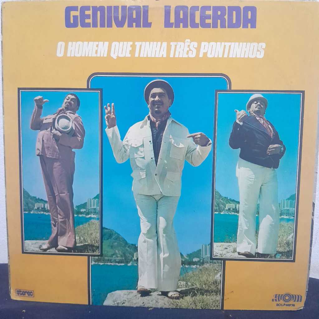 LP GENIVAL LACERDA – O HOMEM QUE TINHA TRÊS PONTINHOS / EDIÇÃO NACIONAL / ANO 1977 / ÁLBUM MARCANTE DA FASE POPULAR E IR