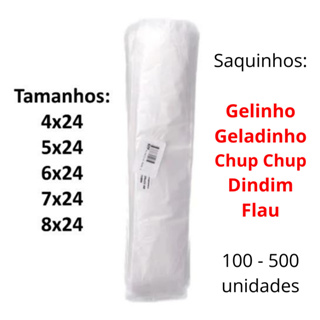 Saquinho Para Geladinho Gourmet Gelinho Sacolé Chup Chup em Oferta na Shopee