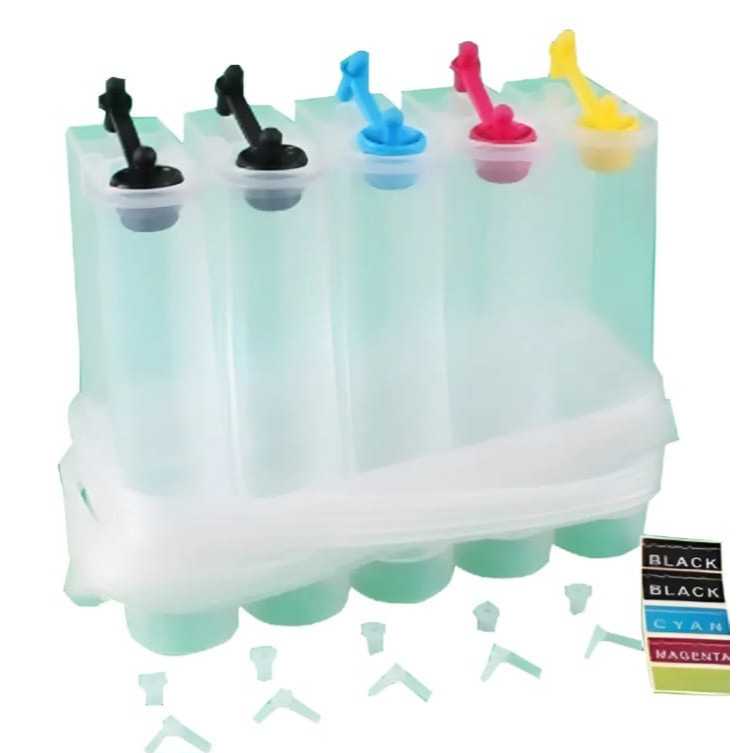 Kit Bulk Ink Ciss Tanque De 5 Cores Impressora Bulkink Colorida/preto