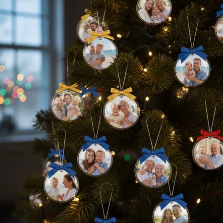 Kit 50 Esferas Acrílica 6,5 cm – Porta-Fotos, Lembrancinhas e Decoração de Natal