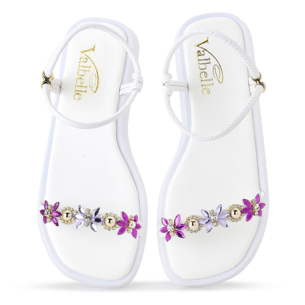 Papete feminina Tiras Pedraria Strass Sola Confort