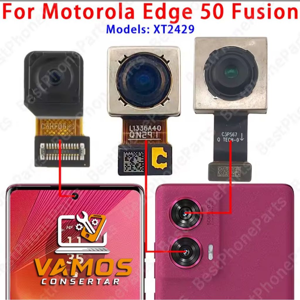 Módulo de Câmera Motorola Edge 50 Fusion (frontal ou traseira)