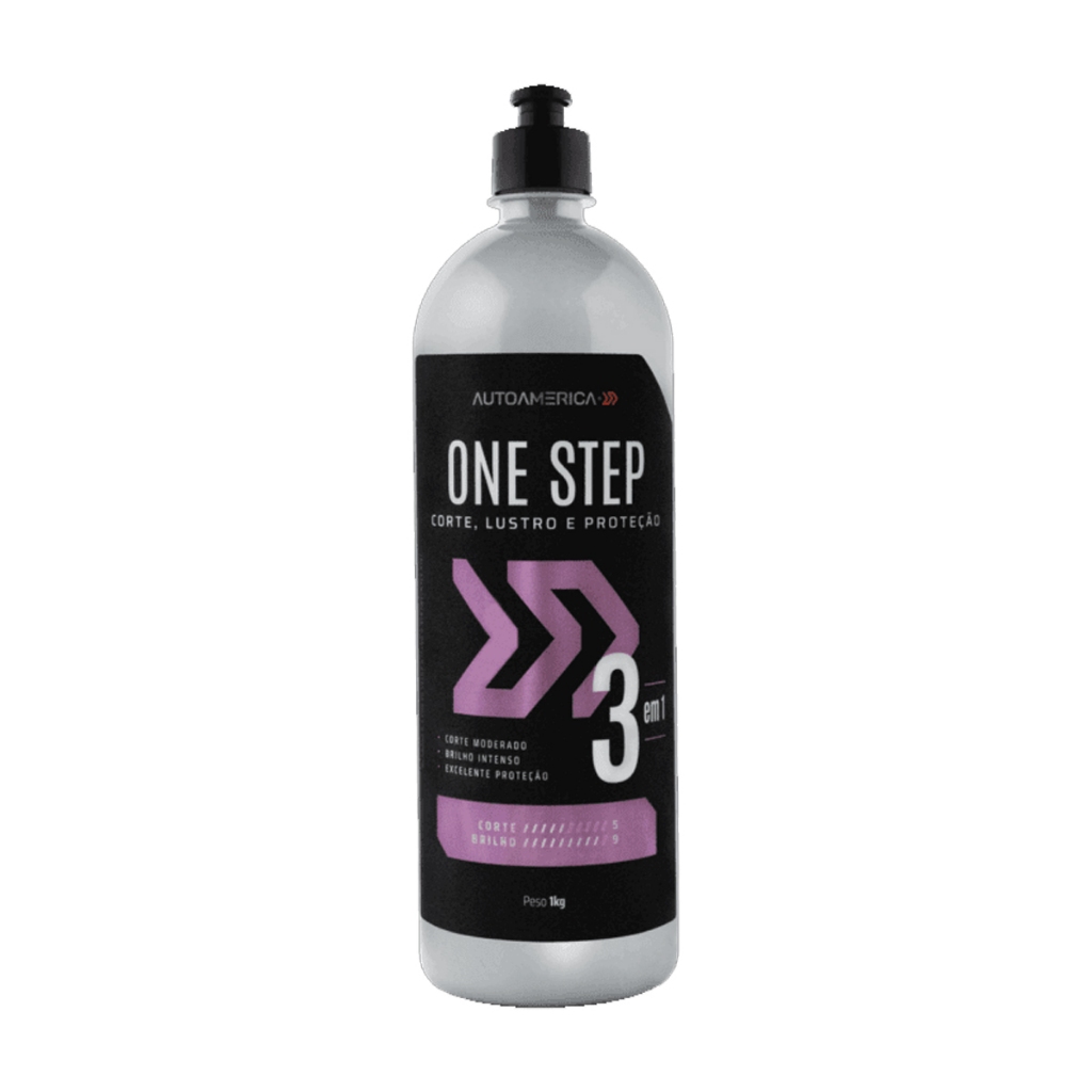 Polidor One Step 3 Em 1 - Corte Refino Lustro 1kg - Autoamerica