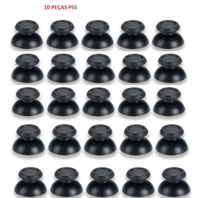 Kit com 10 tampas de analógicos- Xbox 360, Xbox One e Series, PS4, PS5 em Oferta na Shopee