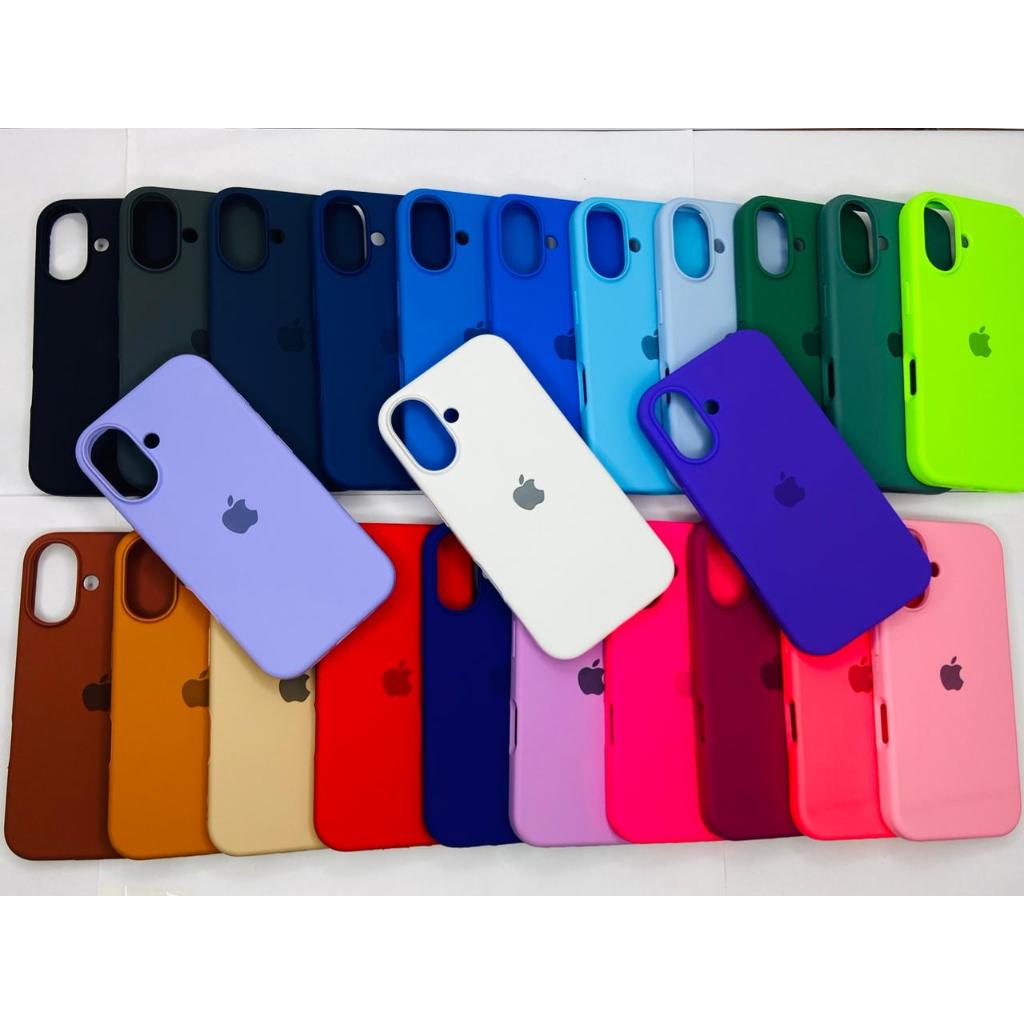 CAPA CAPINHA CASE PARA IPHONE 16 NORMAL A SILICONE INTERIOR AVELUDADA COM CÂMERA ABERTA em Oferta na Shopee