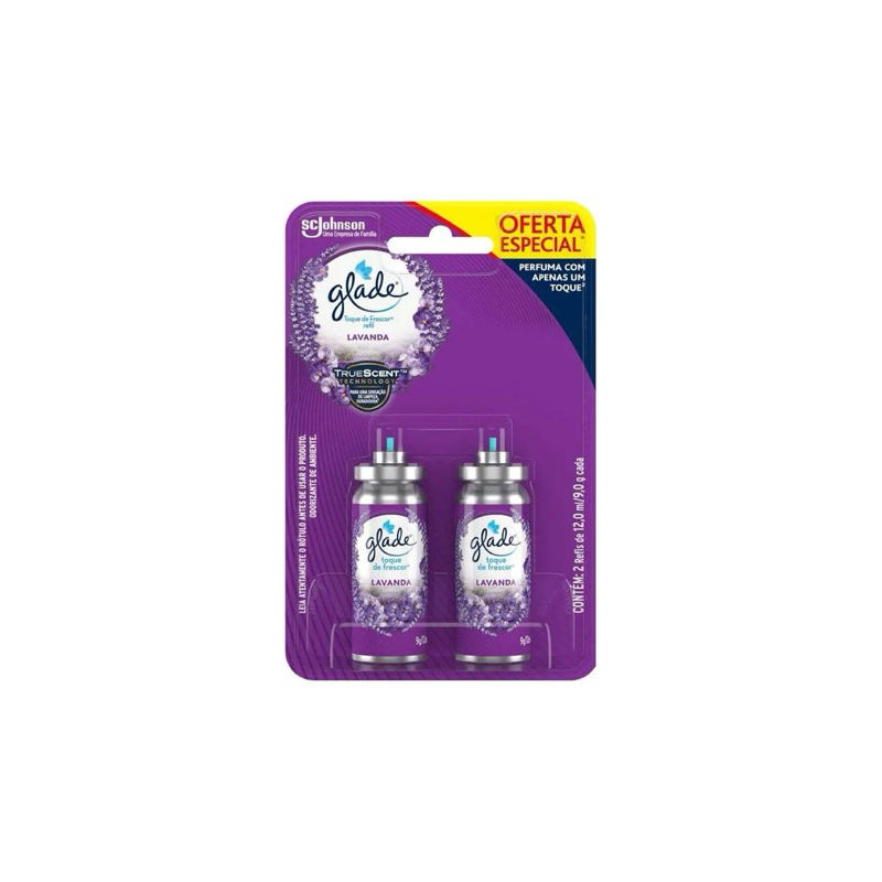 Desodorizador Glade Toque de Frescor Refil Lavanda 2UN