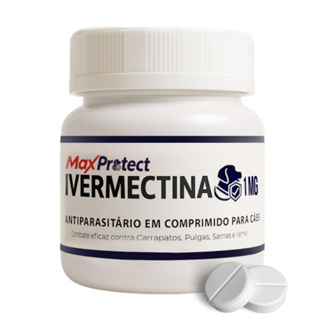 Ivermectina 1mg P/ Cães e Gatos de 1kg a 7,5kg  Combate Pulgas Carrapatos Sarnas Vermes - 20 Comp em Oferta na Shopee