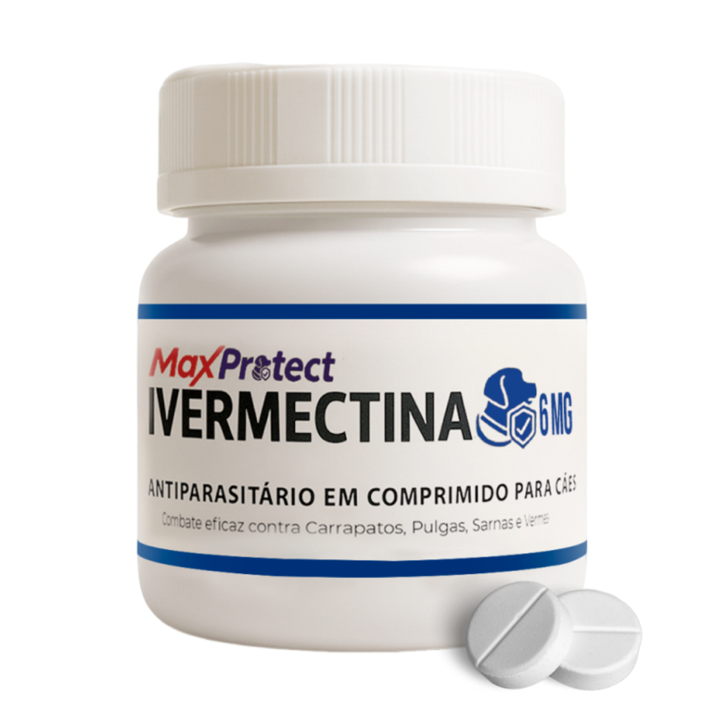 Ivermectina P/ Cães de 15kg a 30kg - 20 Comprimidos Antipulgas Carrapatos Vermes Sarna