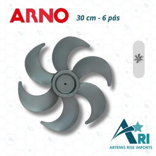 Hélice 30cm 6 Pás Prata para Ventilador 30cm Compatível Arno em Oferta na Shopee