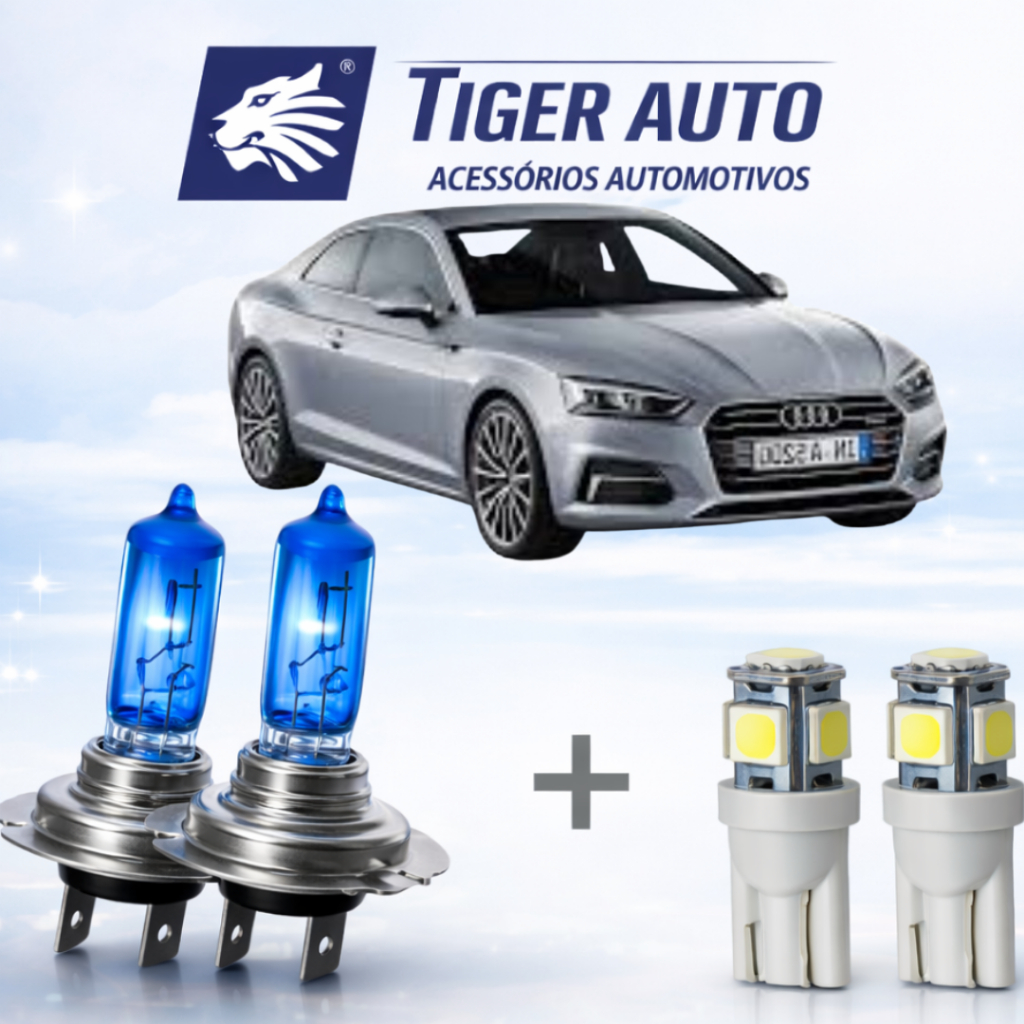 Lâmpada farol ALTO / BAIXO - SUPER BRANCA par AUDI A5 2007 ATÉ 2016