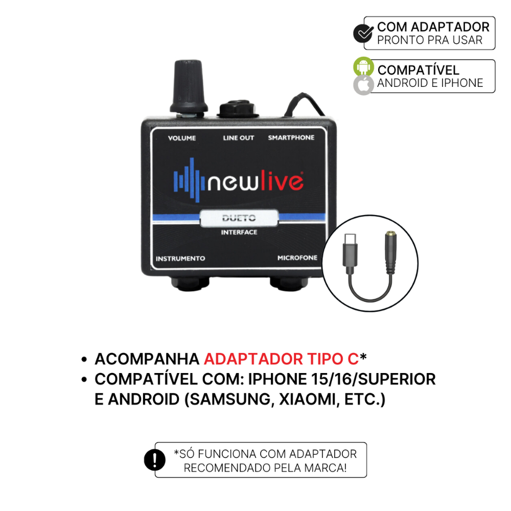 KIT INTERFACE DUETO + ADAPTADOR TIPO C