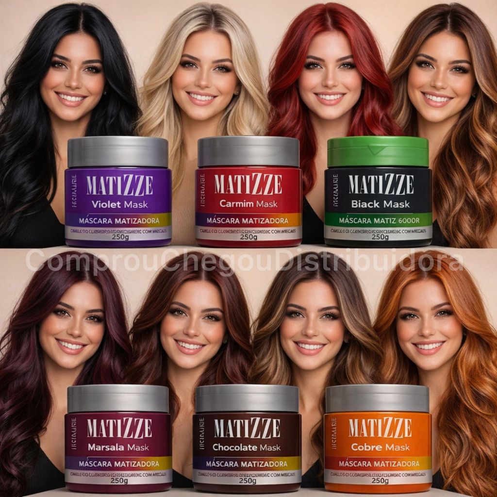 Máscara Tonalizante Matizze Hidralise Efeito 100% Natural Sem Química 300g Super Resultado Rende 3x Mais em Oferta na Shopee