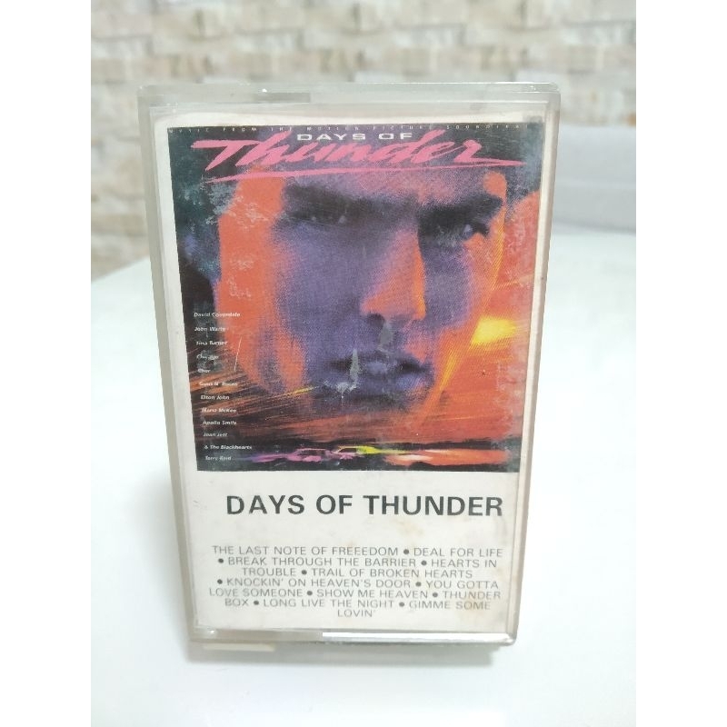 Fita cassete original do filme Days of Thunder (Dias de Trovão)