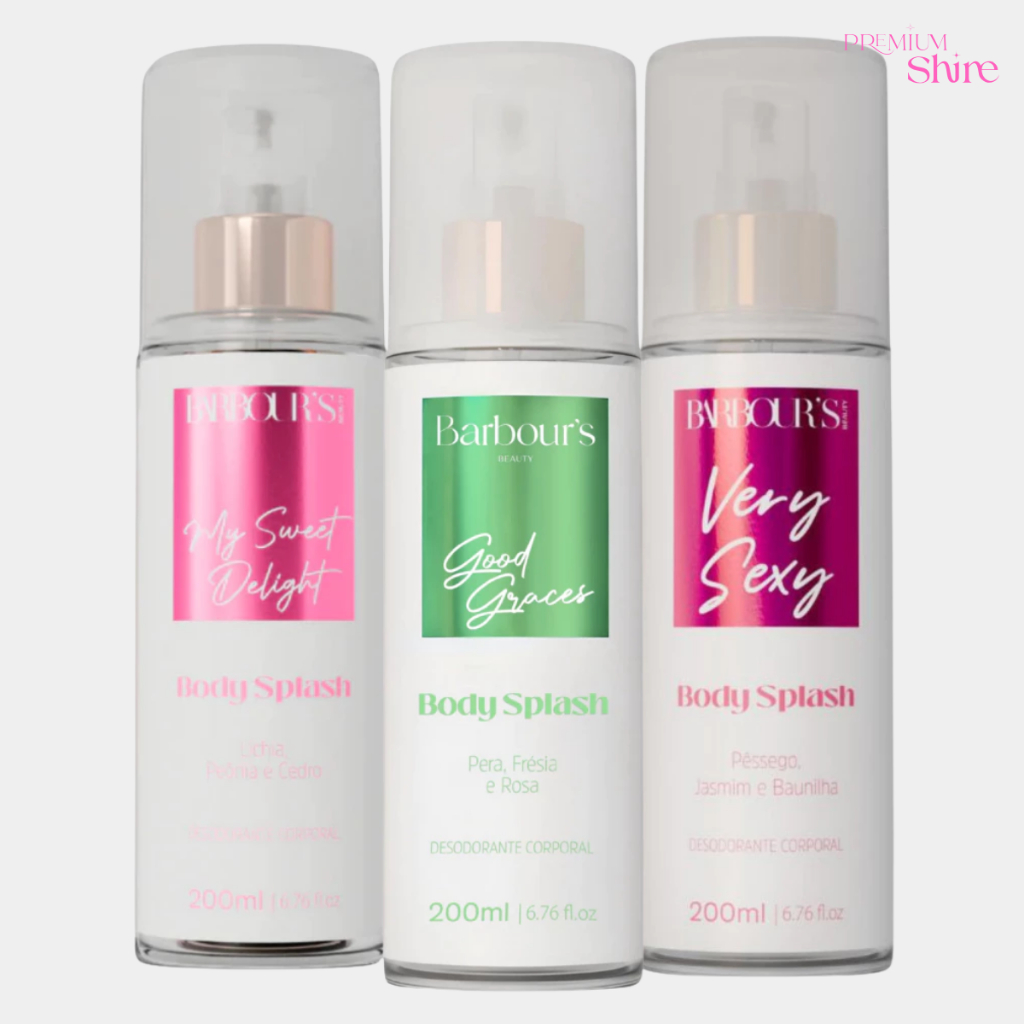 Kit 3 Body Splash Good Graces Delight Very Sexy Barbour's Beauty