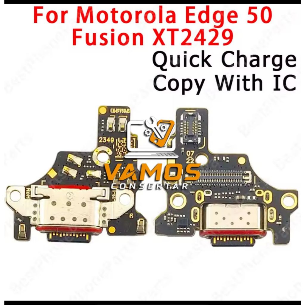 Dock de carga OU Leitor digital Motorola Edge 50 Fusion – Reposição