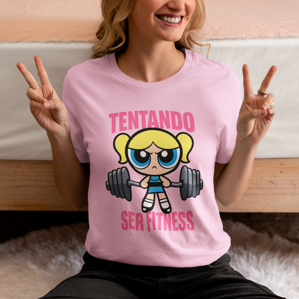 Camiseta Academia Super Poderosas Fitness Blusinha Feminina Estampada Algodão 30.1 Blusinha Camisa